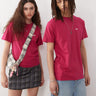 Vans left chest logo regular fit t-shirt in maroon