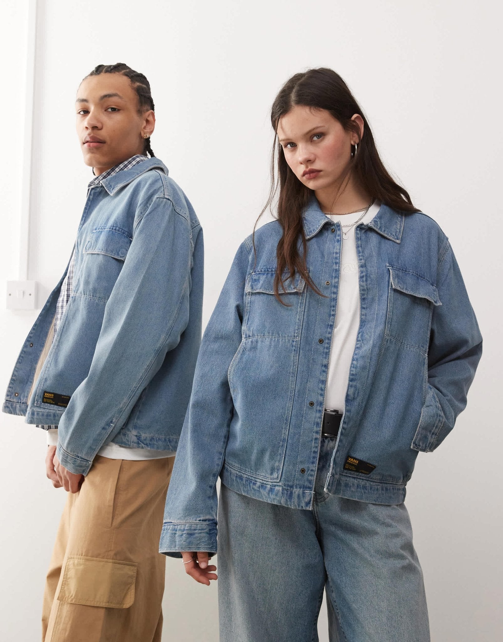Vans mcavoy denim station jacket in washed blue - ASOS Sample Sale EU Store