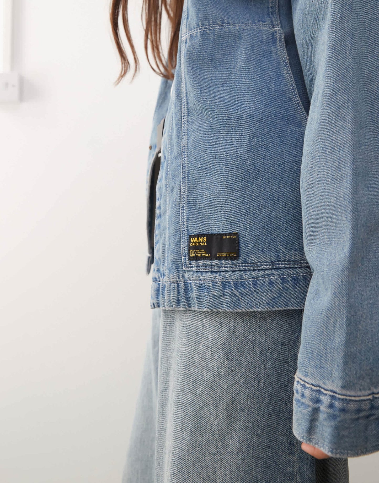 Vans mcavoy denim station jacket in washed blue - ASOS Sample Sale EU Store
