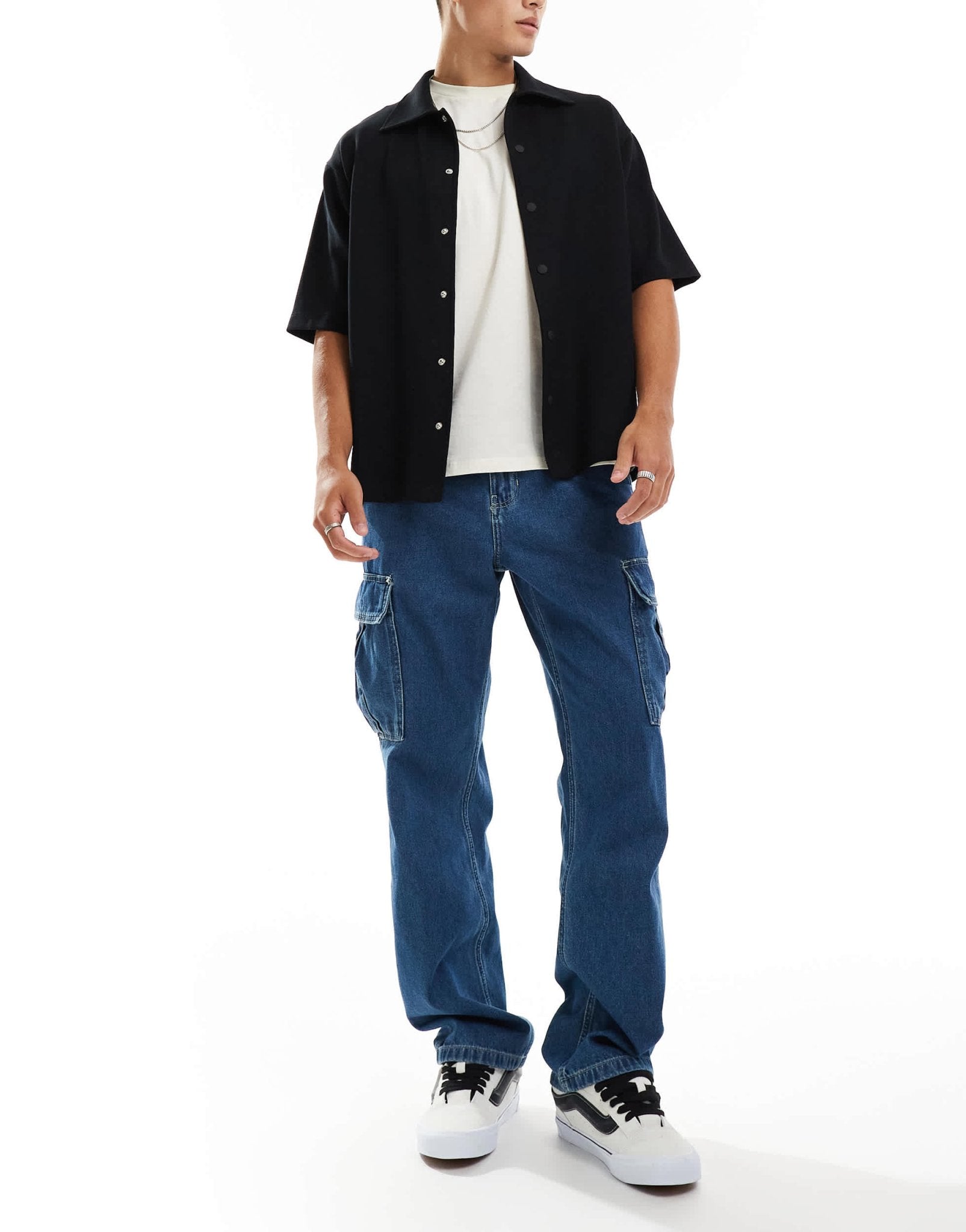 Vans service loose denim jeans in classic blue - ASOS Sample Sale EU Store