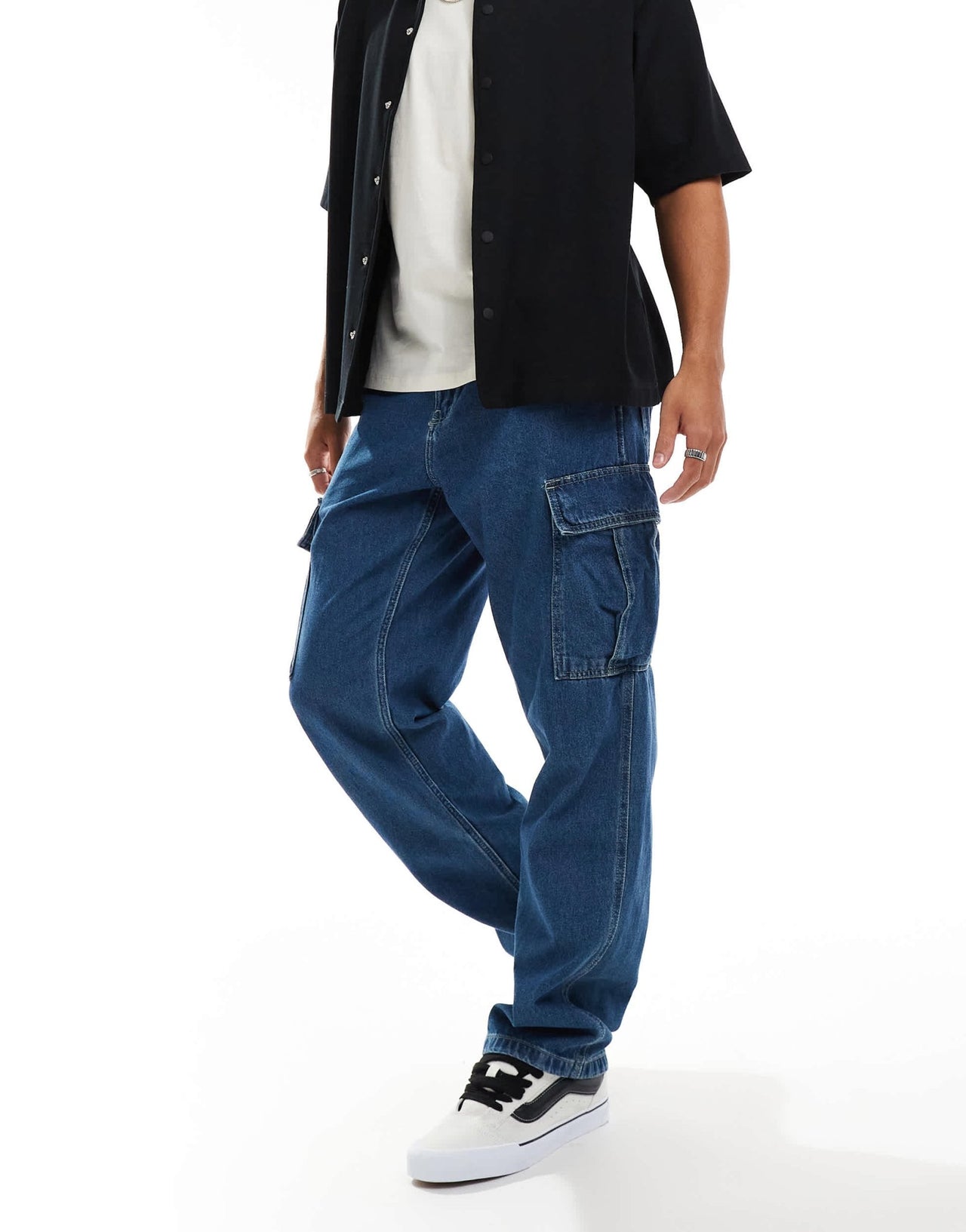Vans service loose denim jeans in classic blue - ASOS Sample Sale EU Store