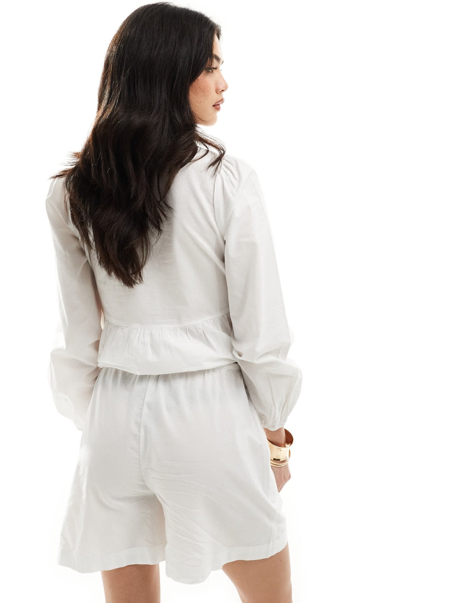 Vero Moda mix and match tie waist shorts in white - ASOS Sample Sale EU Store