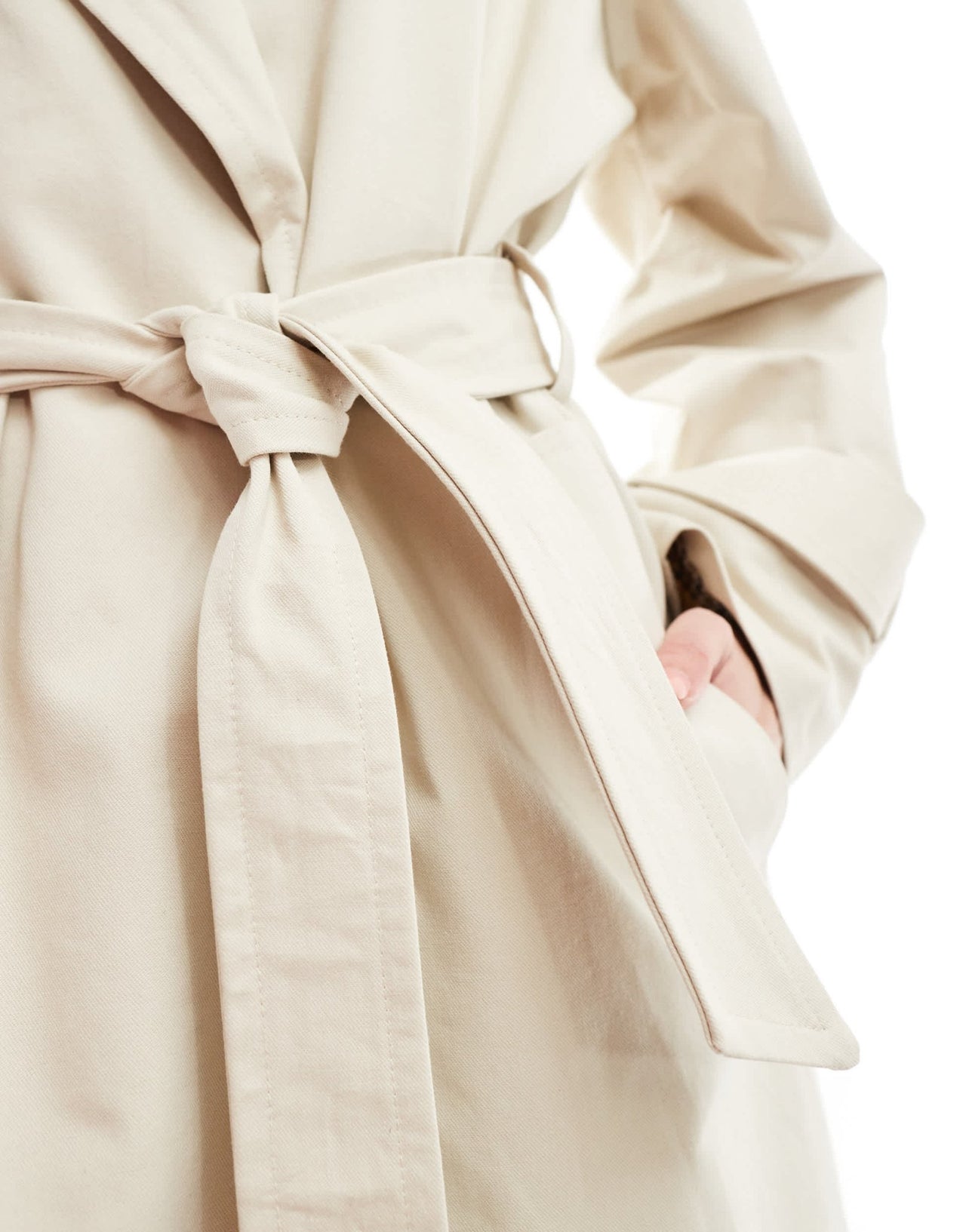 Vero Moda premium belted trench coat in sand - ASOS Sample Sale EU Store