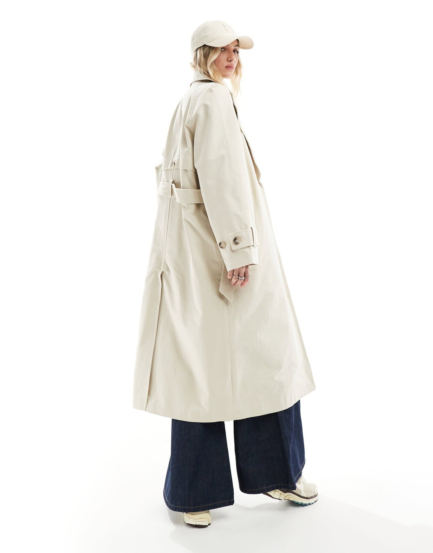 Vero Moda premium belted trench coat in sand - ASOS Sample Sale EU Store