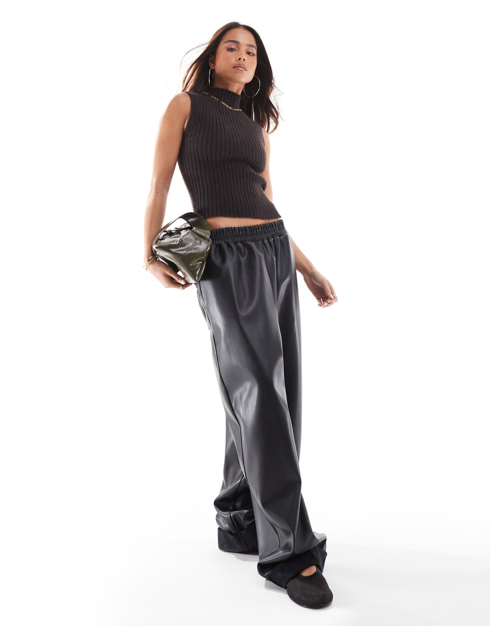 Vero Moda sleeveless knitted top in chocolate - ASOS Sample Sale EU Store