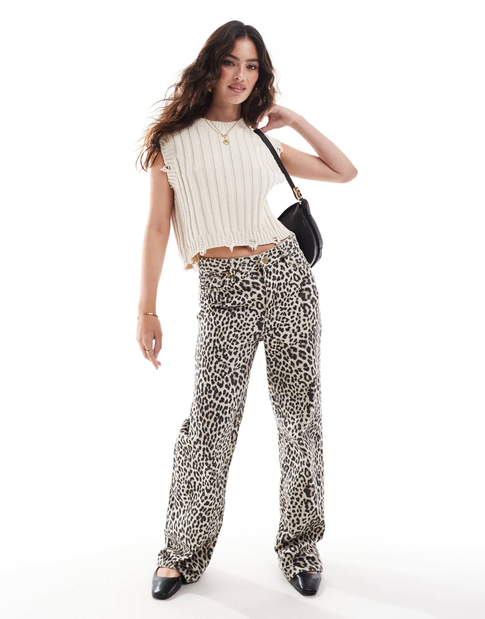 Vero Moda sleeveless laddered knit in cream - ASOS Sample Sale EU Store