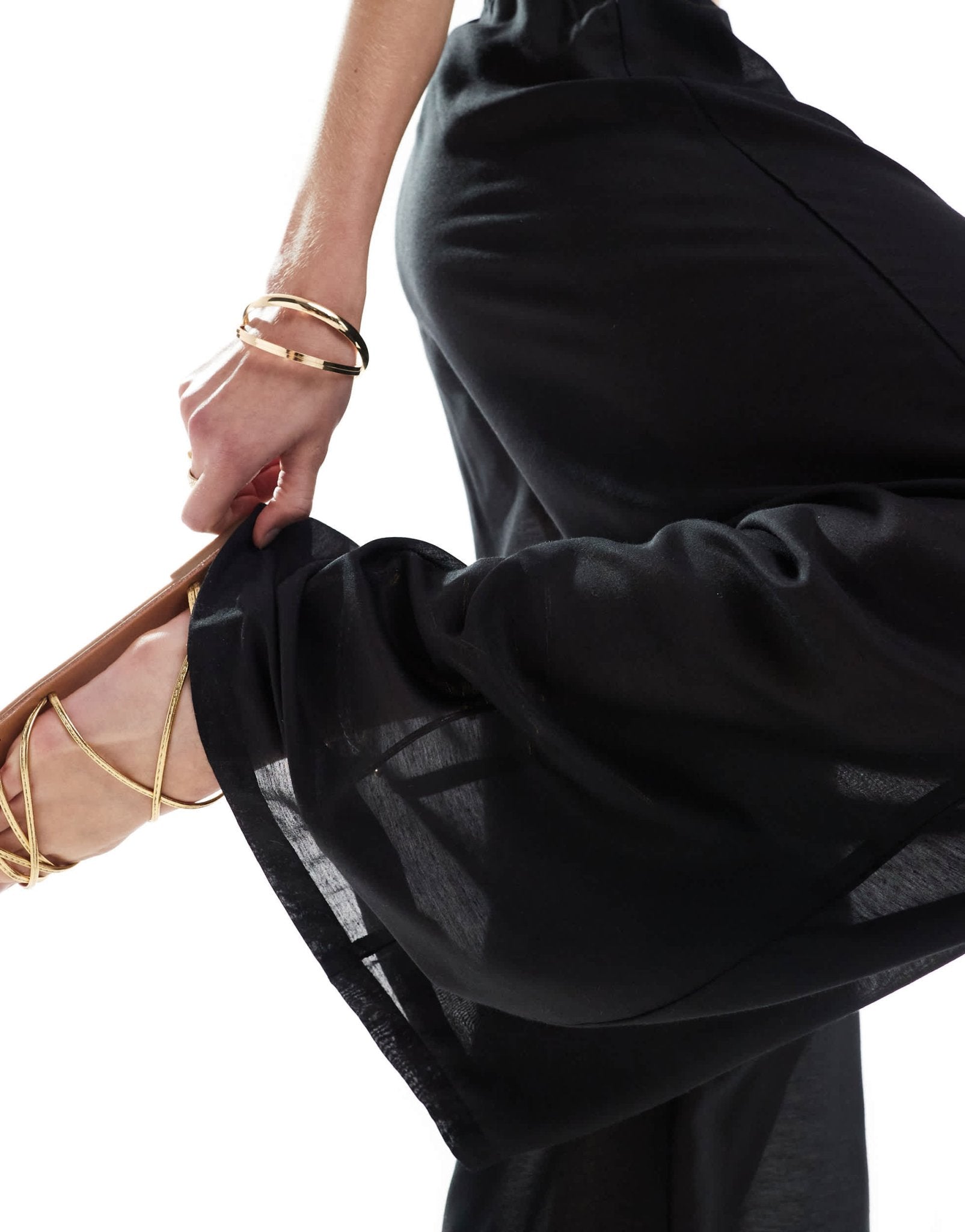 Vero Moda Tall beach trouser in black - ASOS Sample Sale EU Store