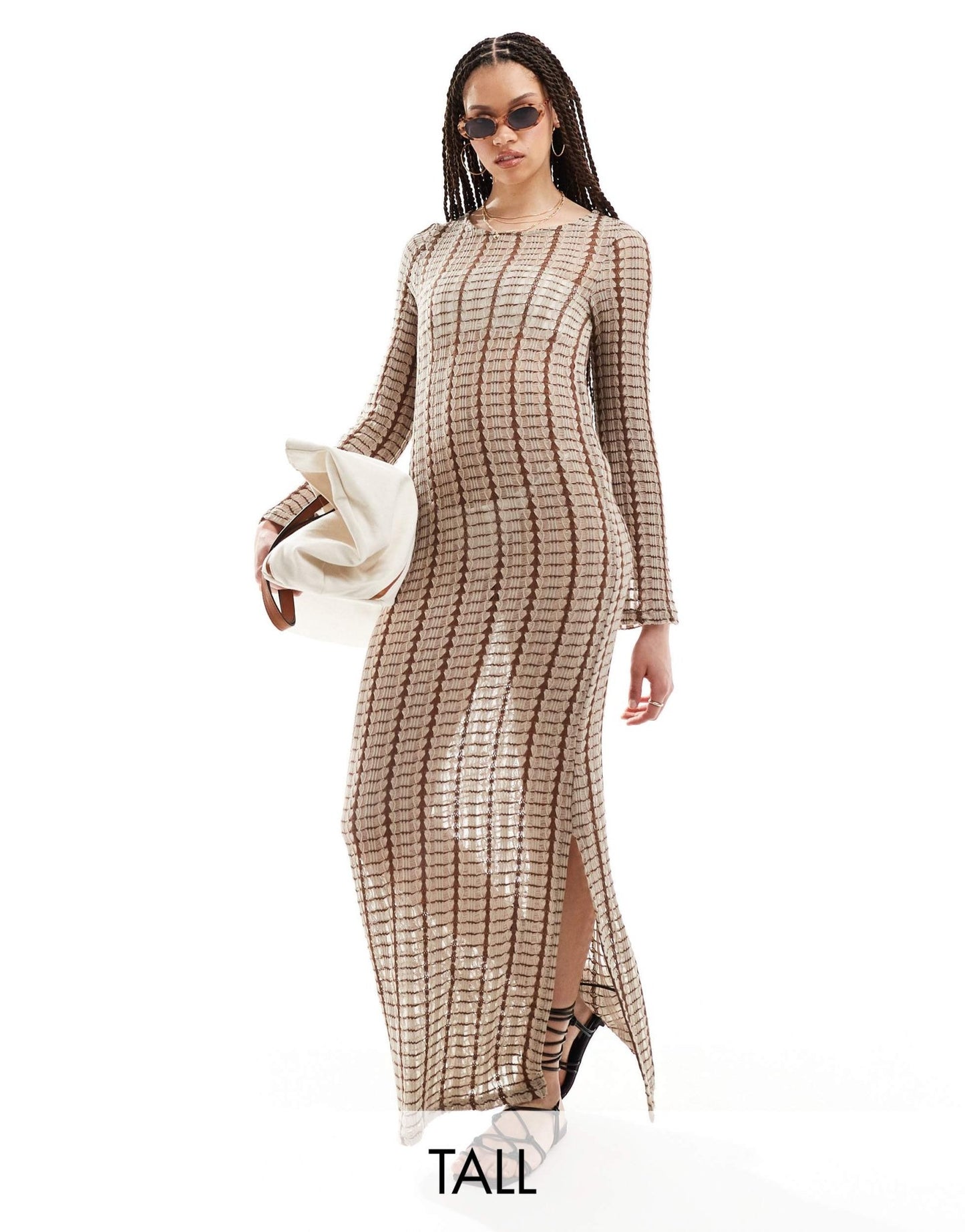 Vero Moda Tall crochet beach maxi dress in neutral - ASOS Sample Sale EU Store