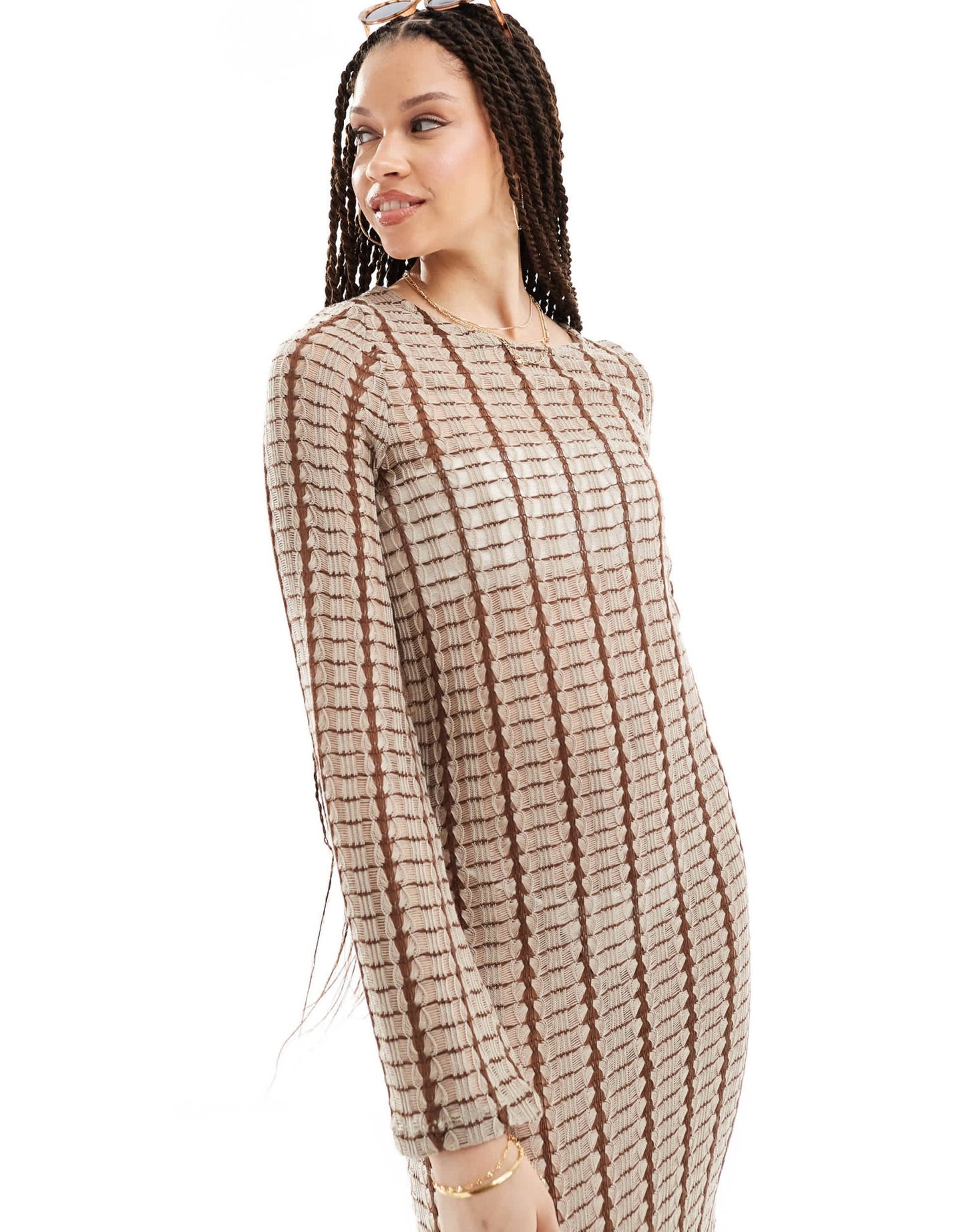 Vero Moda Tall crochet beach maxi dress in neutral - ASOS Sample Sale EU Store