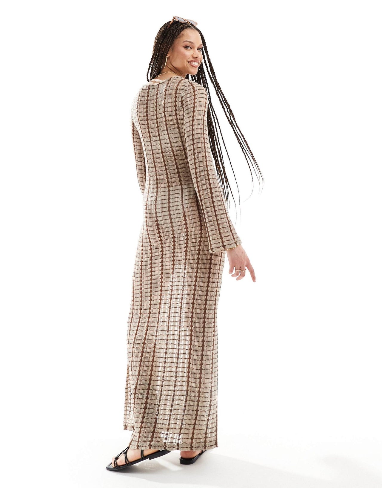 Vero Moda Tall crochet beach maxi dress in neutral - ASOS Sample Sale EU Store
