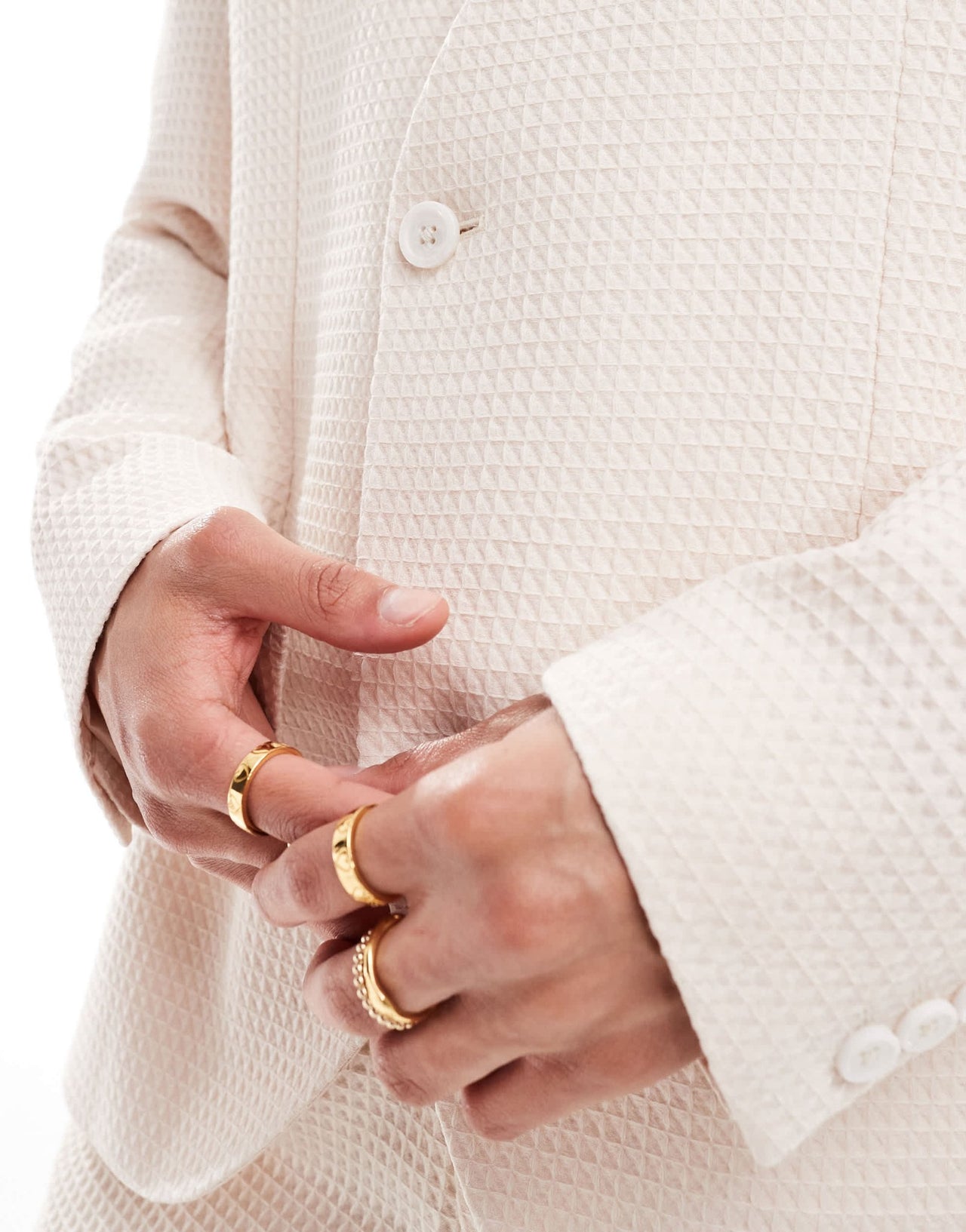 Viggo elanga oversized suit jacket in stone - ASOS Sample Sale EU Store