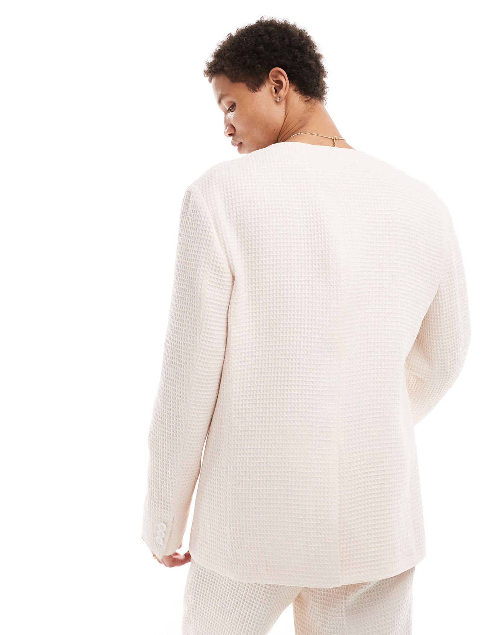 Viggo elanga oversized suit jacket in stone - ASOS Sample Sale EU Store
