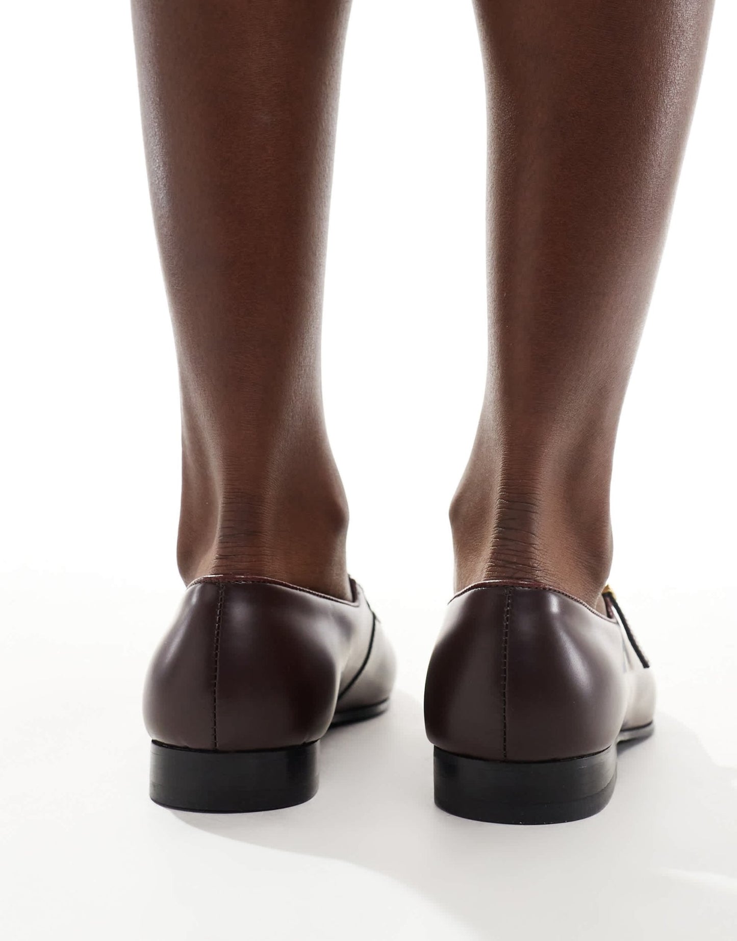 Walk London Bella ballerina shoe in burgundy leather - ASOS Sample Sale EU Store