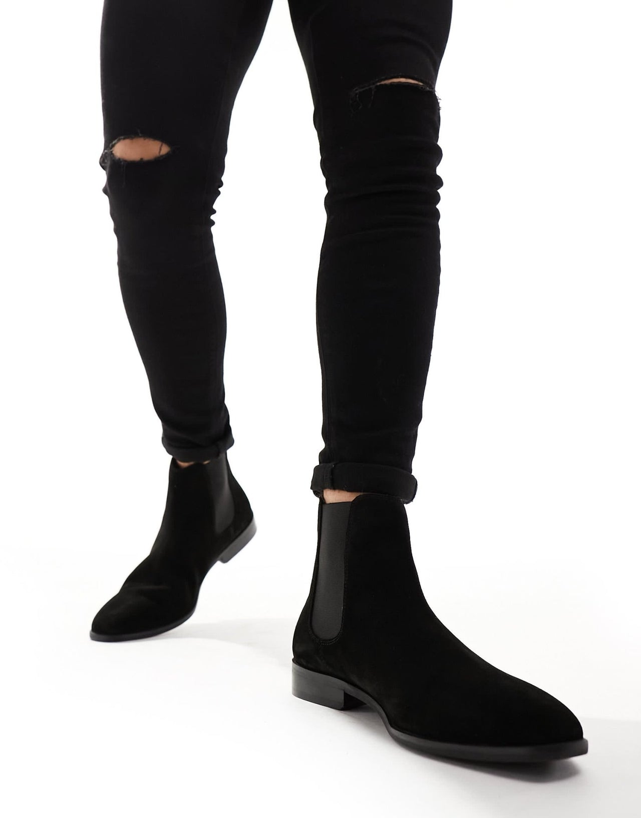 Walk London City Chelsea Boots In Black Suede - ASOS Sample Sale EU Store