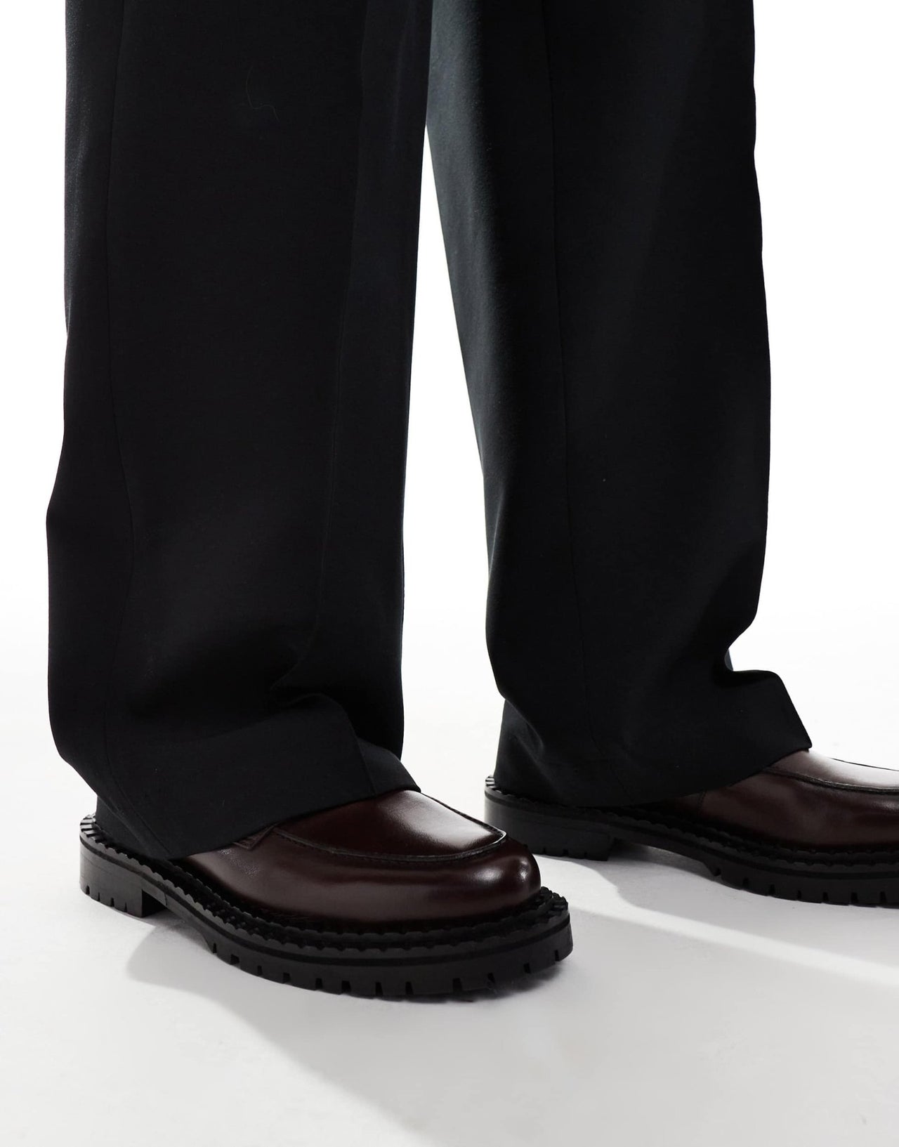 Walk London Jagger saddle loafer in brown leather - ASOS Sample Sale EU Store