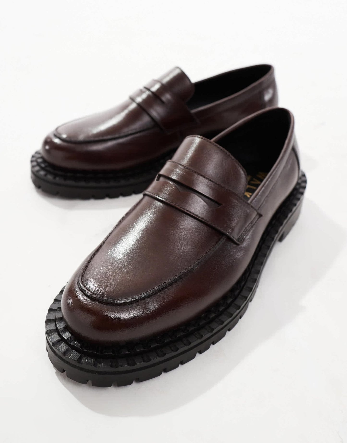 Walk London Jagger saddle loafer in brown leather - ASOS Sample Sale EU Store