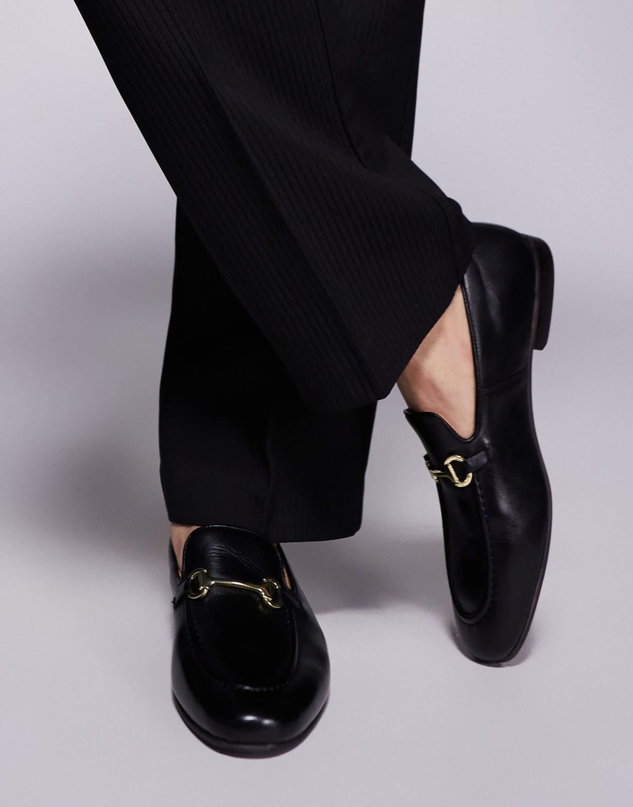 Walk London Trent Trim loafer in black leather - ASOS Sample Sale EU Store