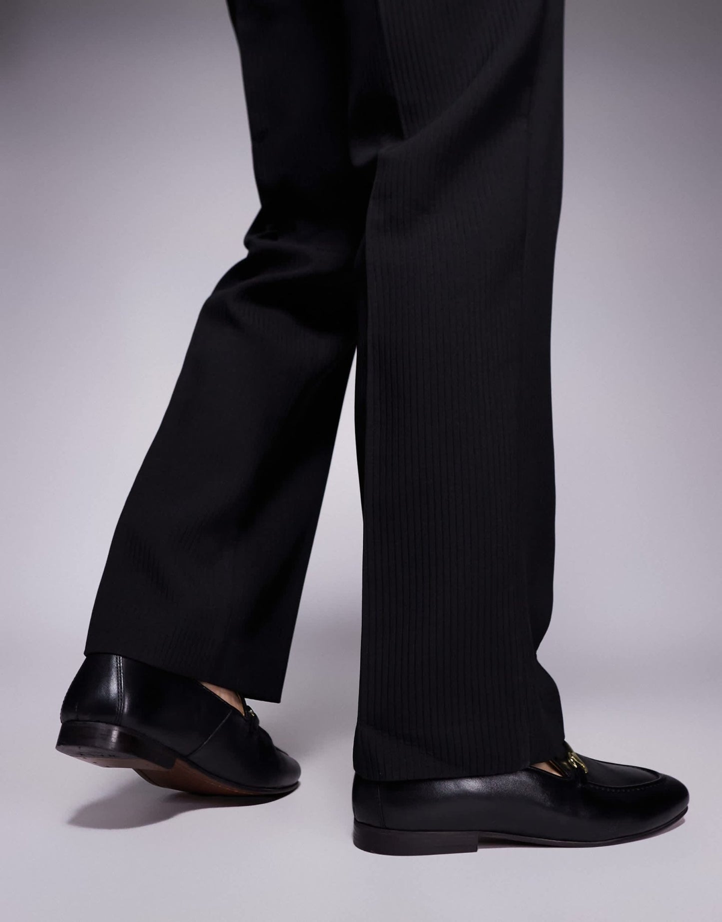 Walk London Trent Trim loafer in black leather - ASOS Sample Sale EU Store