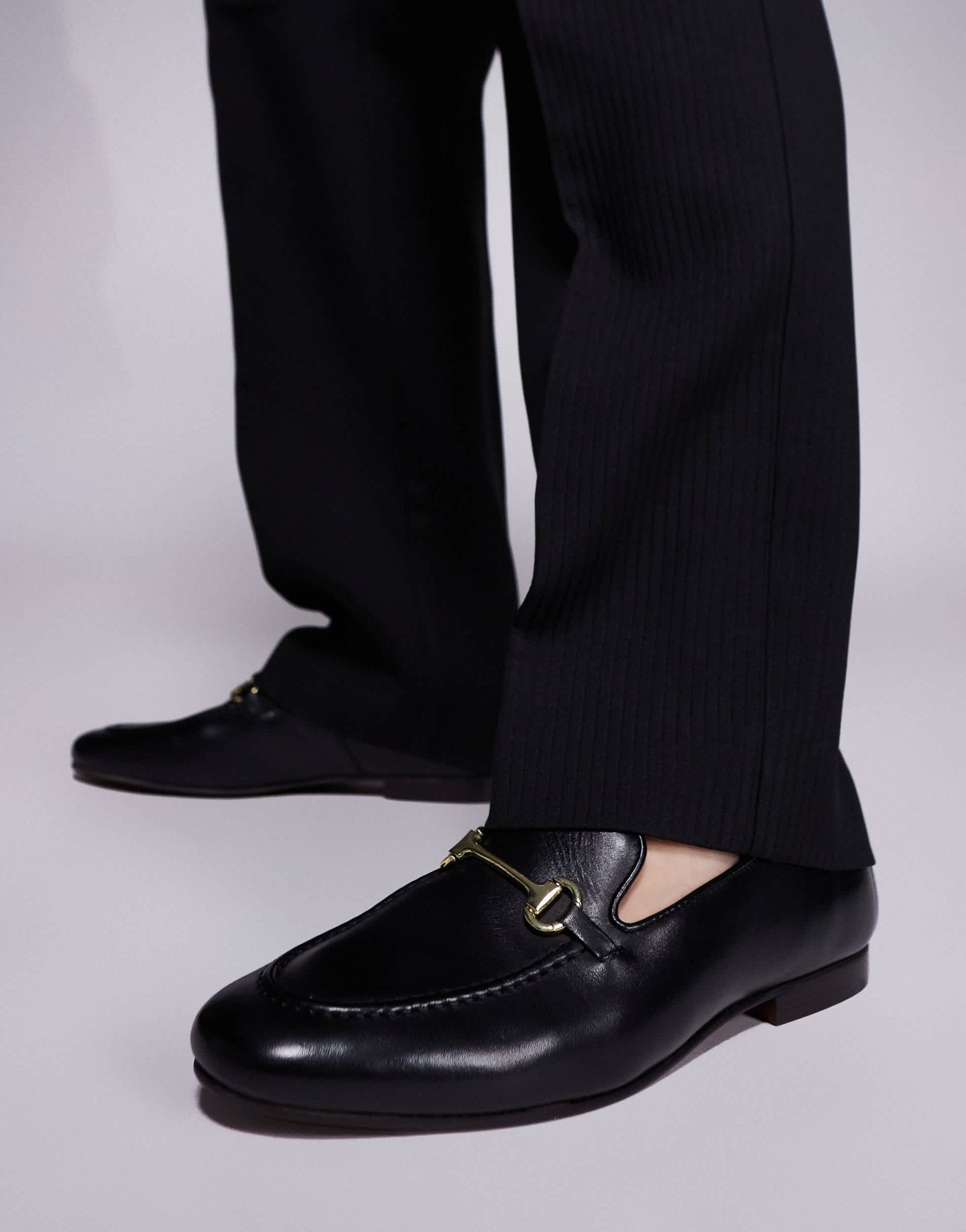 Walk London Trent Trim loafer in black leather - ASOS Sample Sale EU Store
