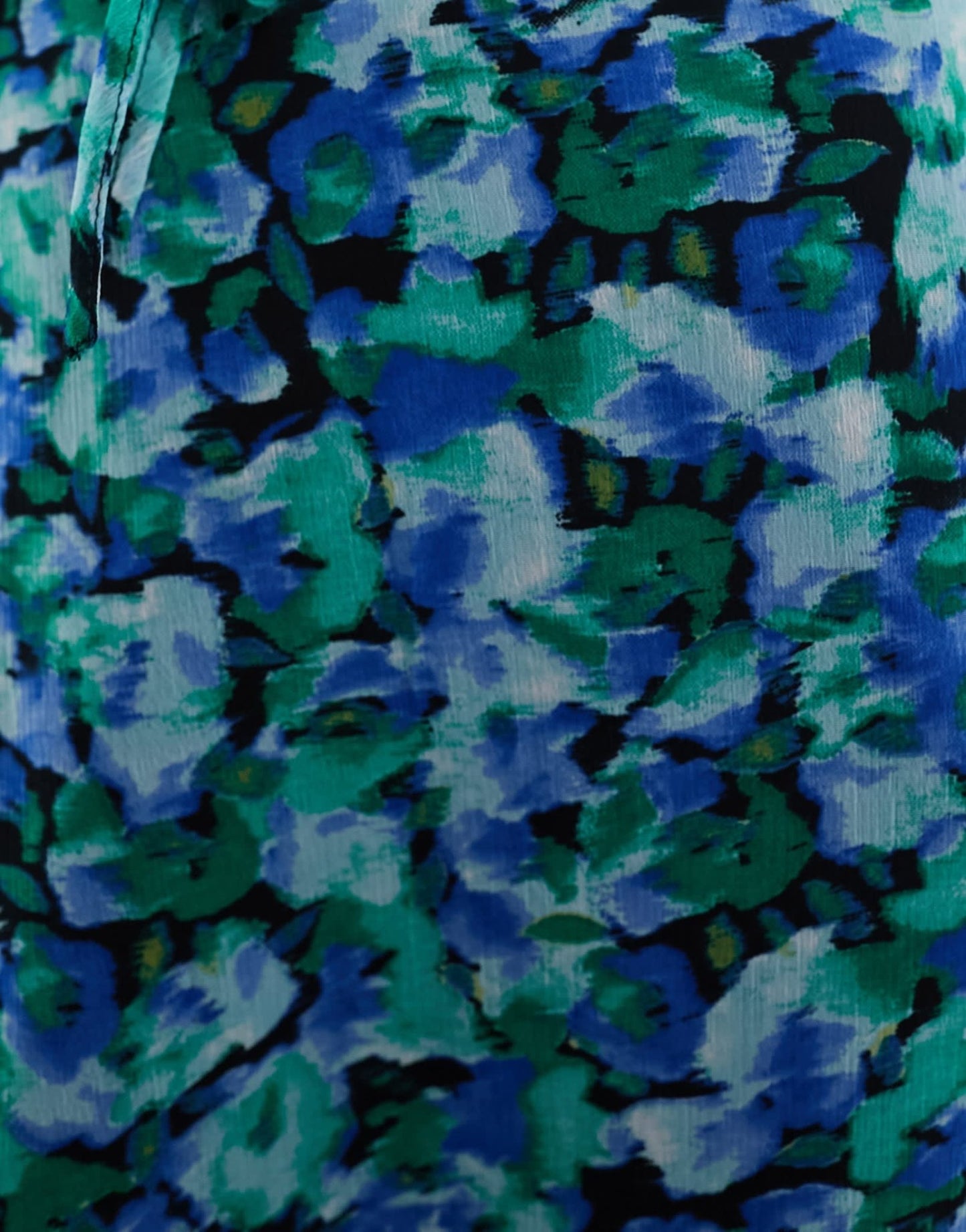 Wednesday's Girl blurred floral print floaty mesh midi skirt co - ord in blue green - ASOS Sample Sale EU Store