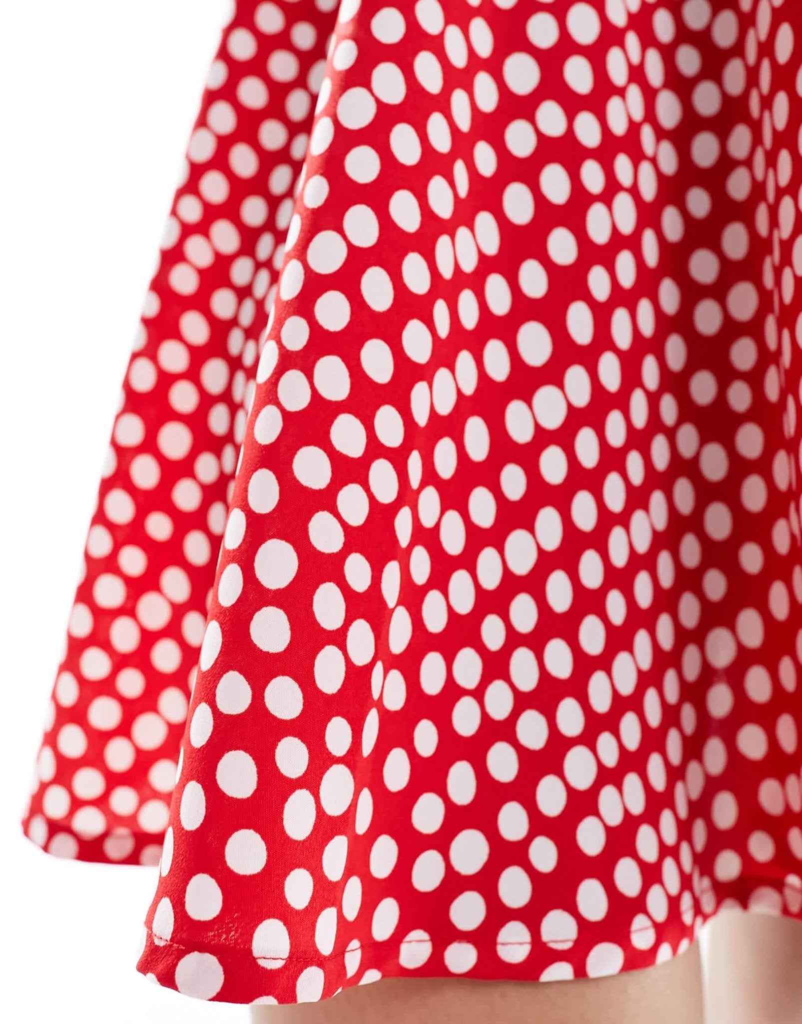 Wednesday's Girl polka dot flippy mini skirt red - ASOS Sample Sale EU Store
