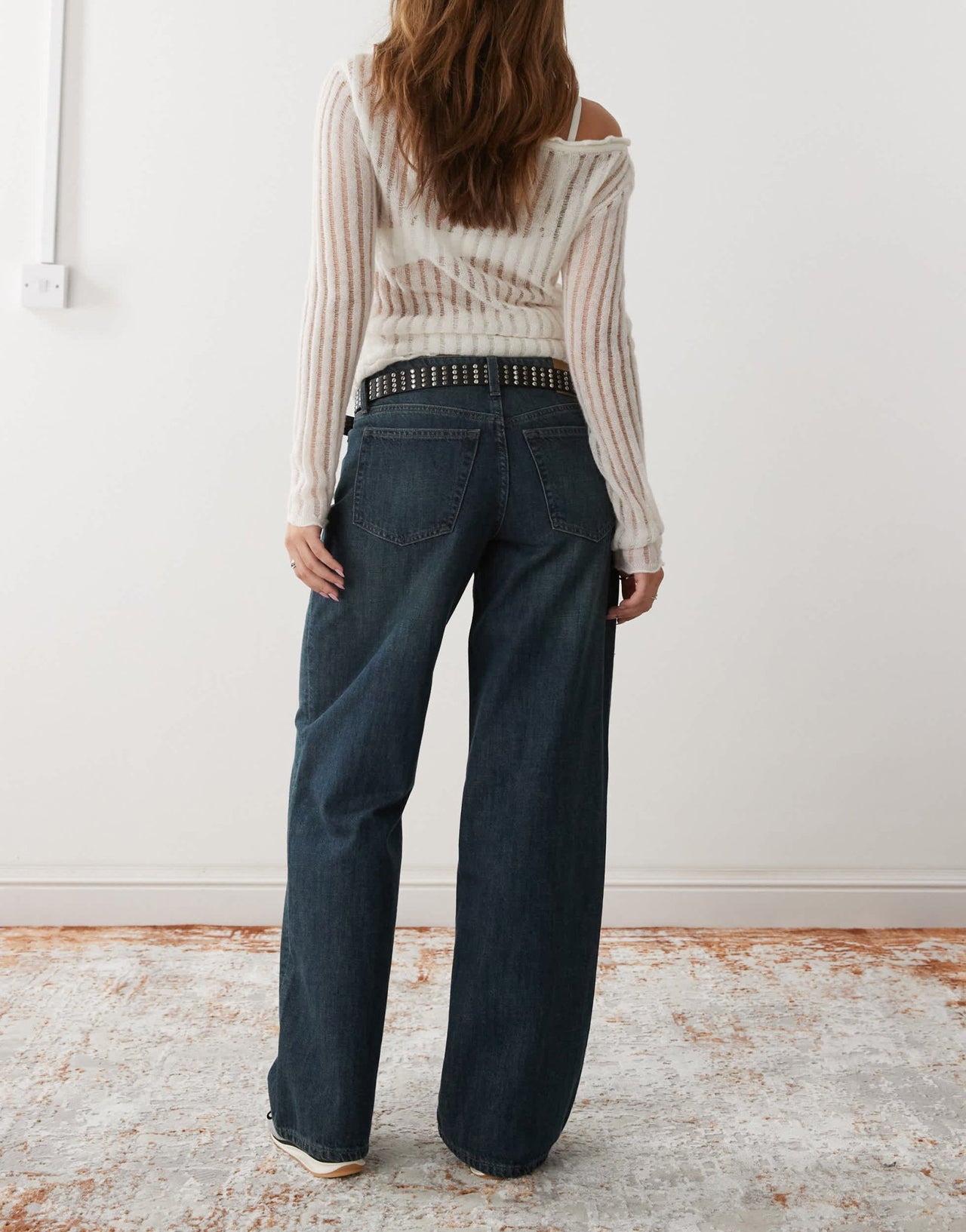 Weekday Ample low waist baggy fit jeans in dark blue wash - ASOS Sample Sale EU Store