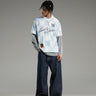 Weekday Astro Unisex low rise loose fit baggy jeans in blue rinse wash