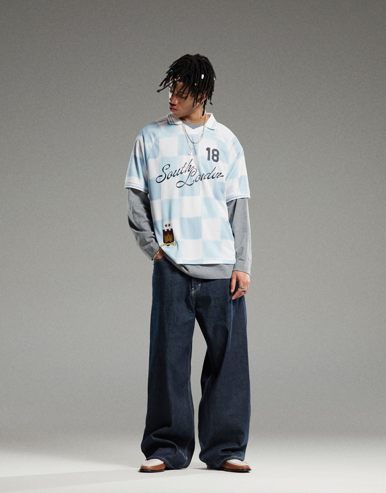 Weekday Astro Unisex low rise loose fit baggy jeans in blue rinse wash - ASOS Sample Sale EU Store