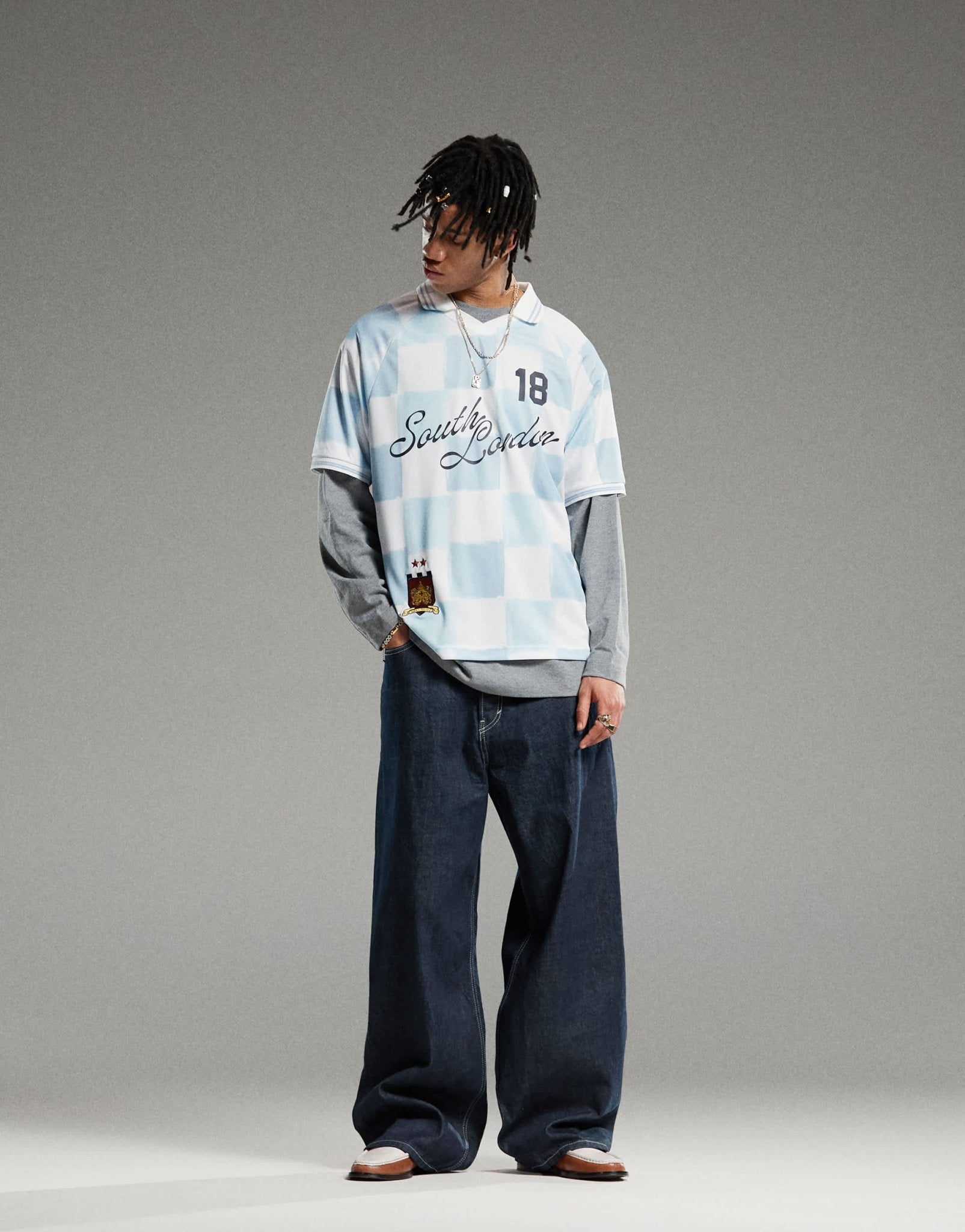 Weekday Astro Unisex low rise loose fit baggy jeans in blue rinse wash - ASOS Sample Sale EU Store