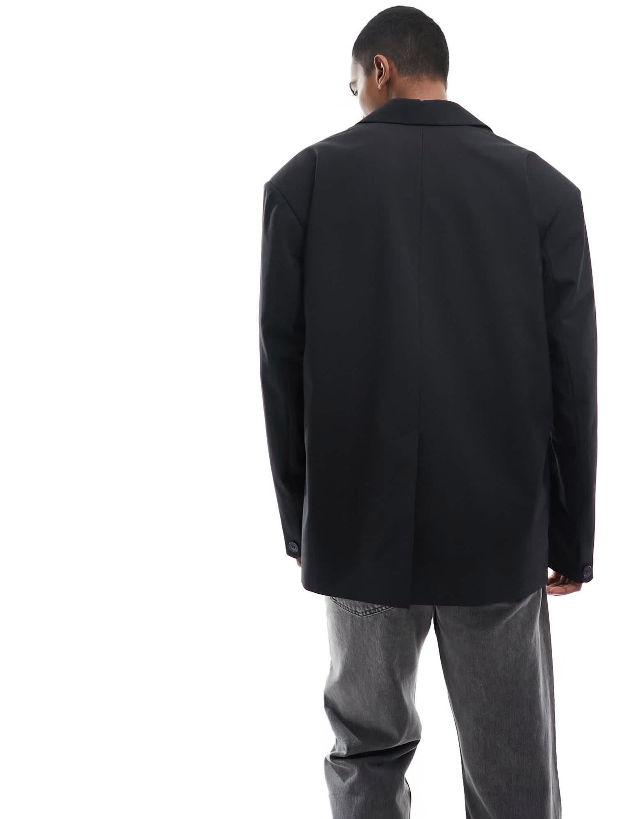Weekday Eman oversized blazer in black - ASOS Sample Sale EU Store