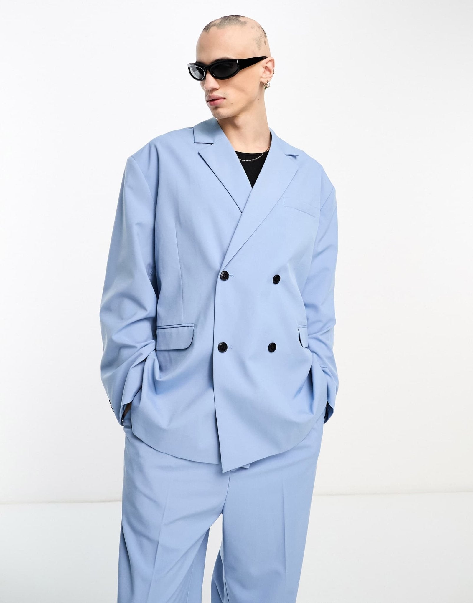 Weekday Klas co - ord loose fit blazer in powder blue exclusive to ASOS - ASOS Sample Sale EU Store