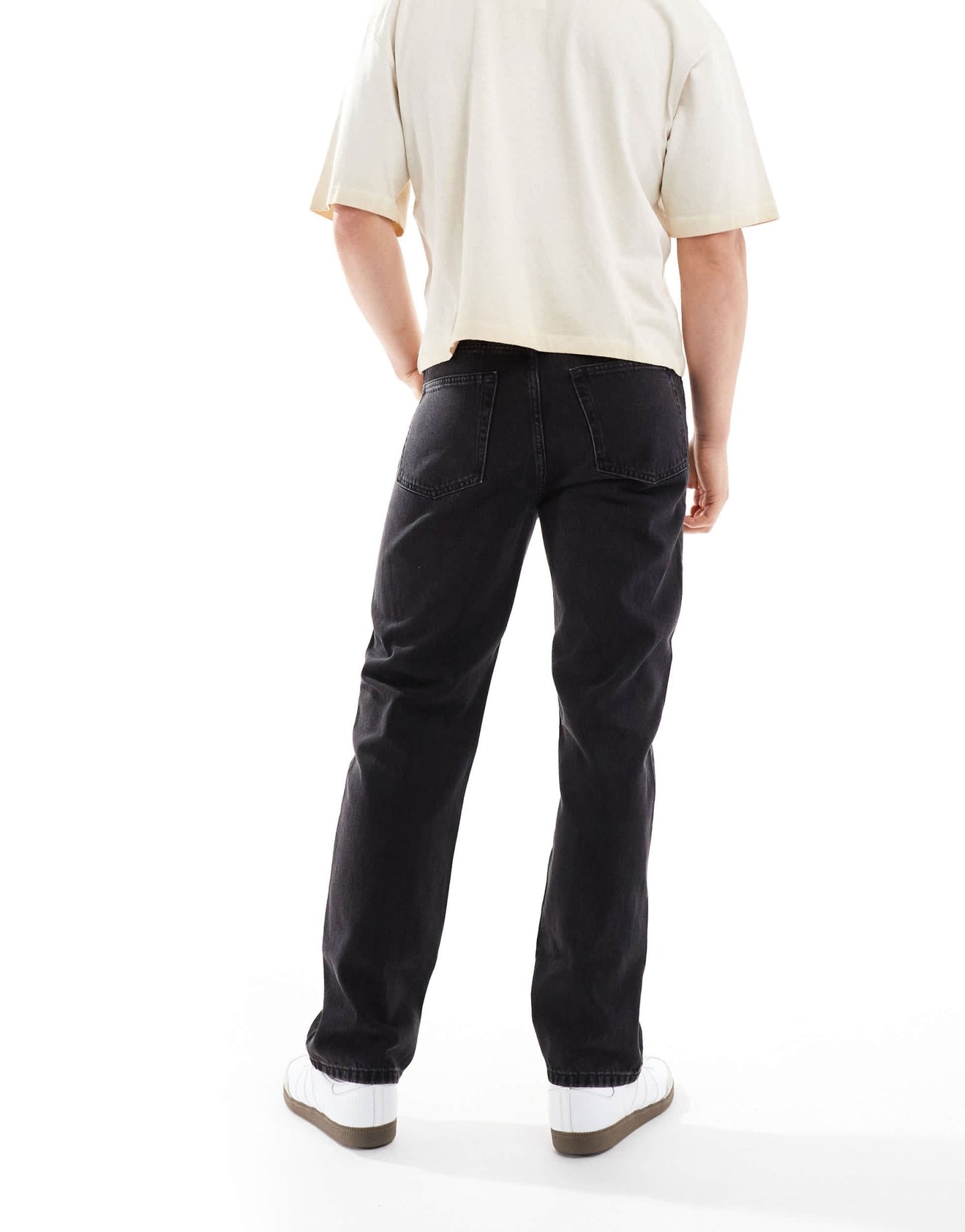 Weekday klean straight leg jeans in black - ASOS Sample Sale EU Store