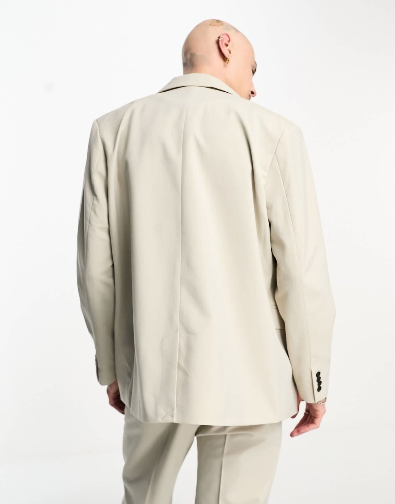Weekday Leo co - ord double breasted blazer in light grey exclusive to ASOS - ASOS Sample Sale EU Store