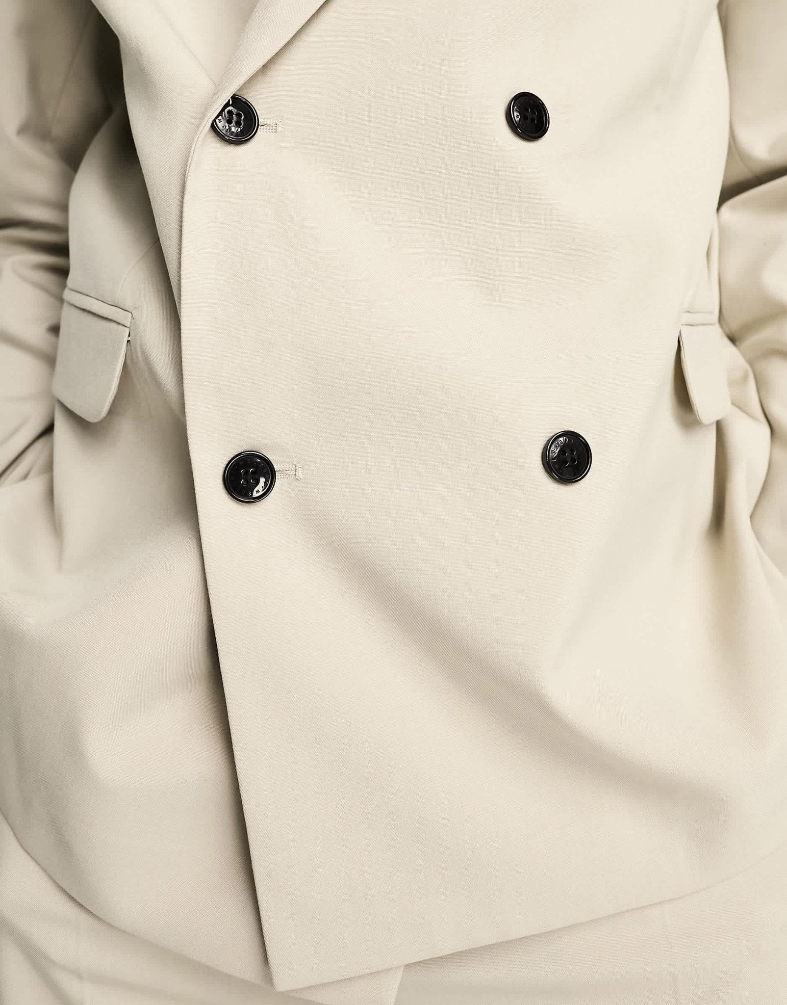 Weekday Leo co - ord double breasted blazer in light grey exclusive to ASOS - ASOS Sample Sale EU Store