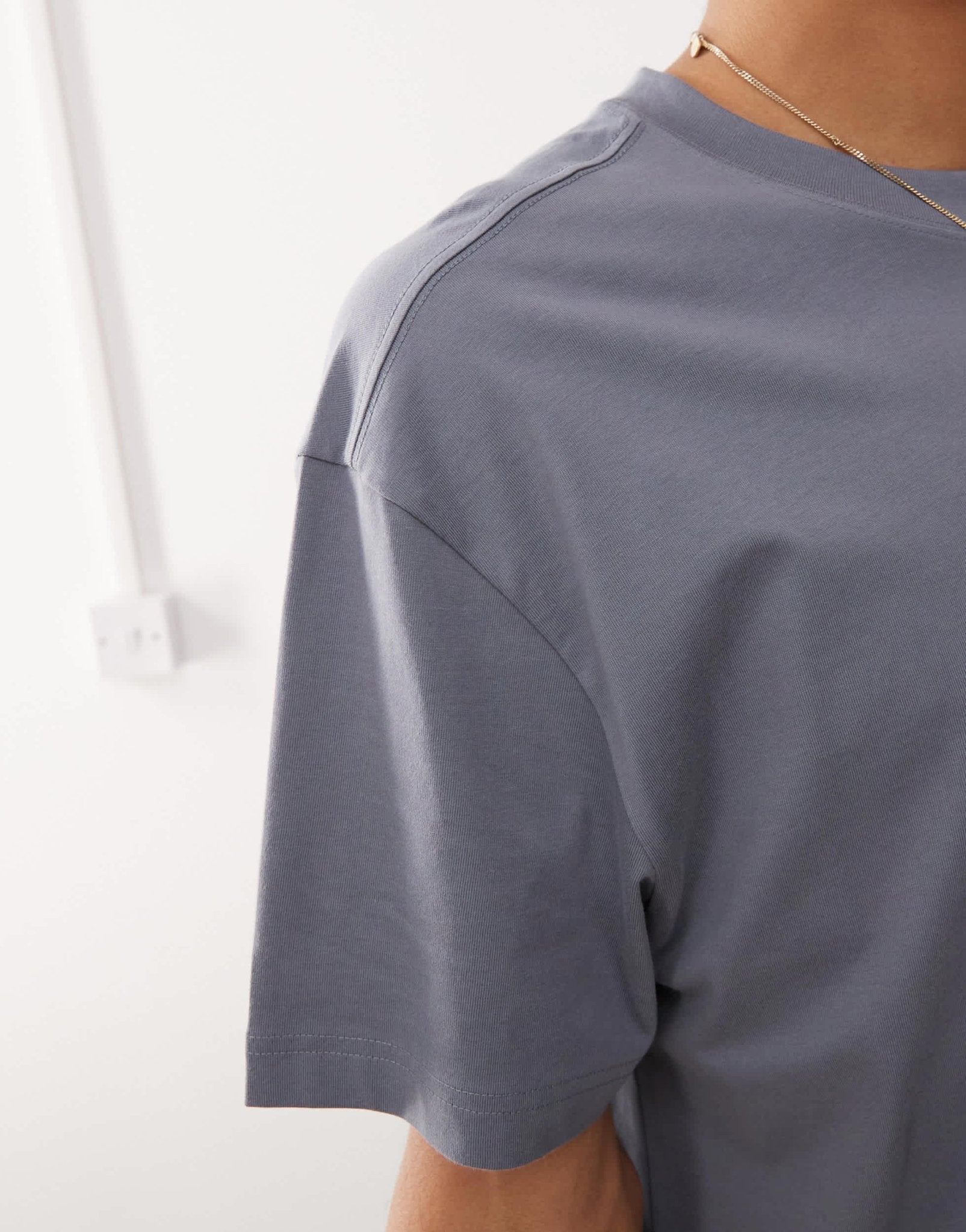 Weekday oversized t-shirt in steel blue - ASOS Sample Sale EU Store