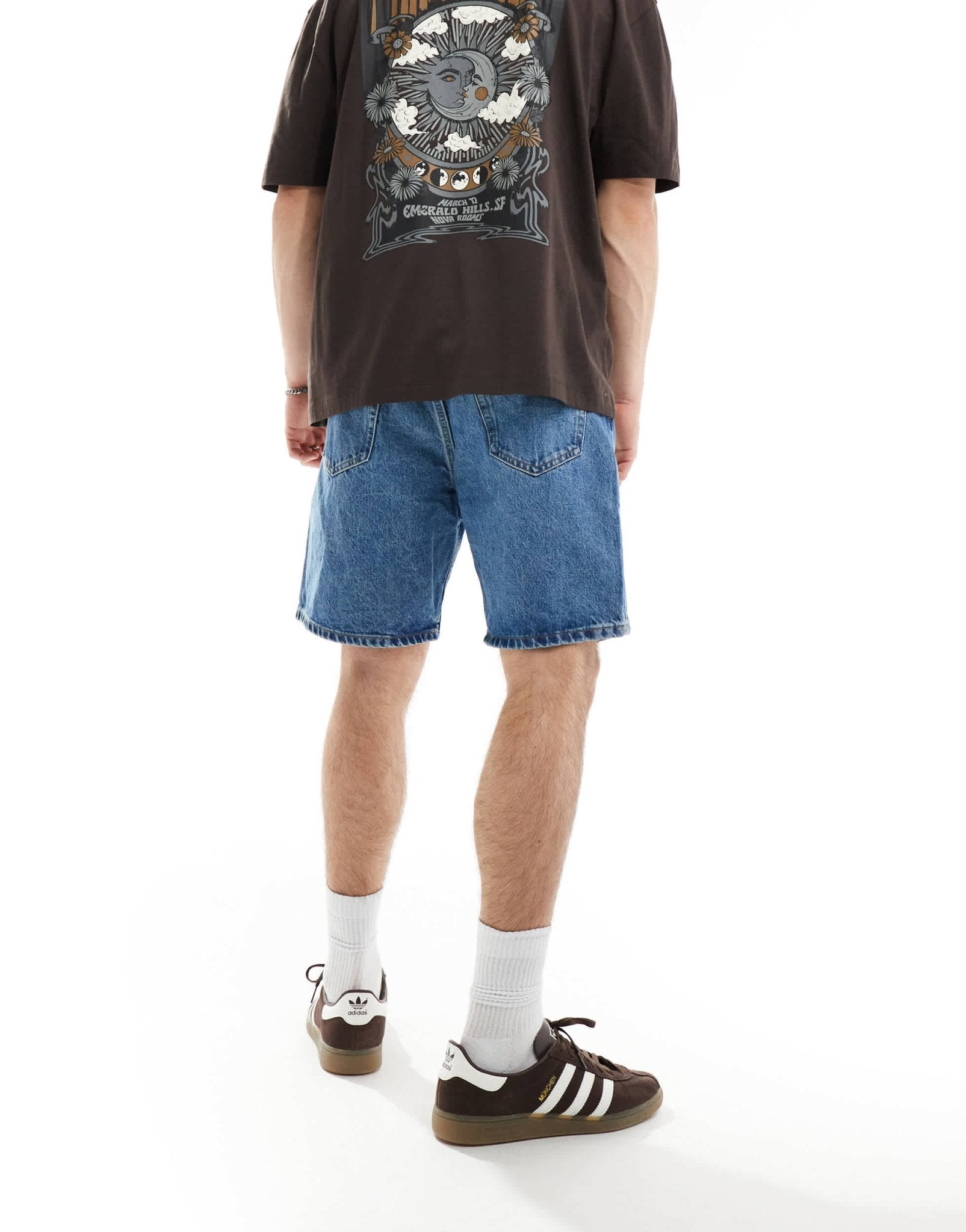 Weekday Space relaxed fit denim shorts in 90's Blue - ASOS Sample Sale EU Store