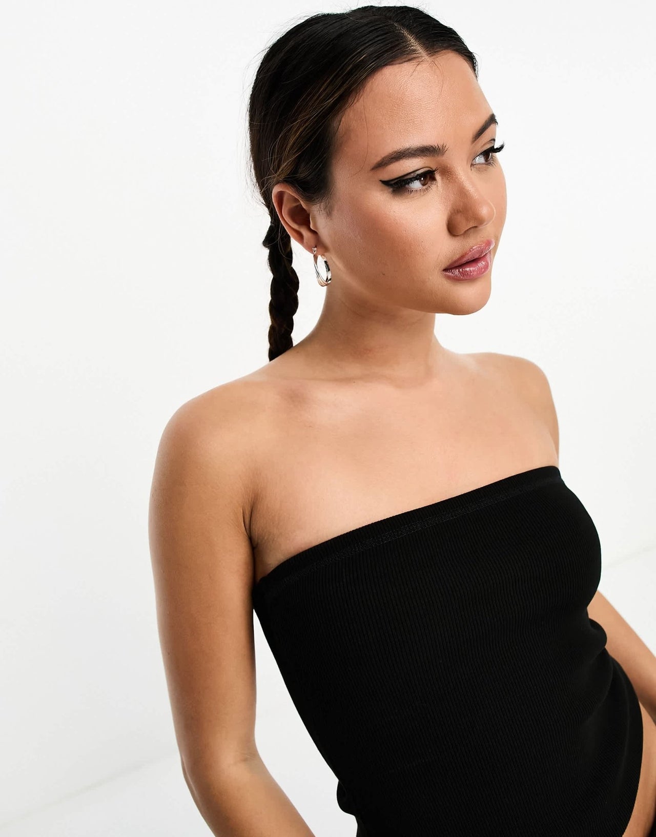 Weekday Tania rib tube top in black - ASOS Sample Sale EU Store