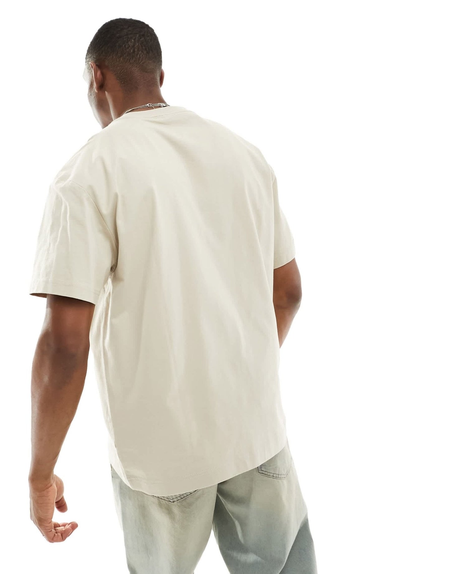 Weekday Unisex oversized t-shirt with dream reality print in stone exclusive to ASOS - ASOS Sample Sale EU Store