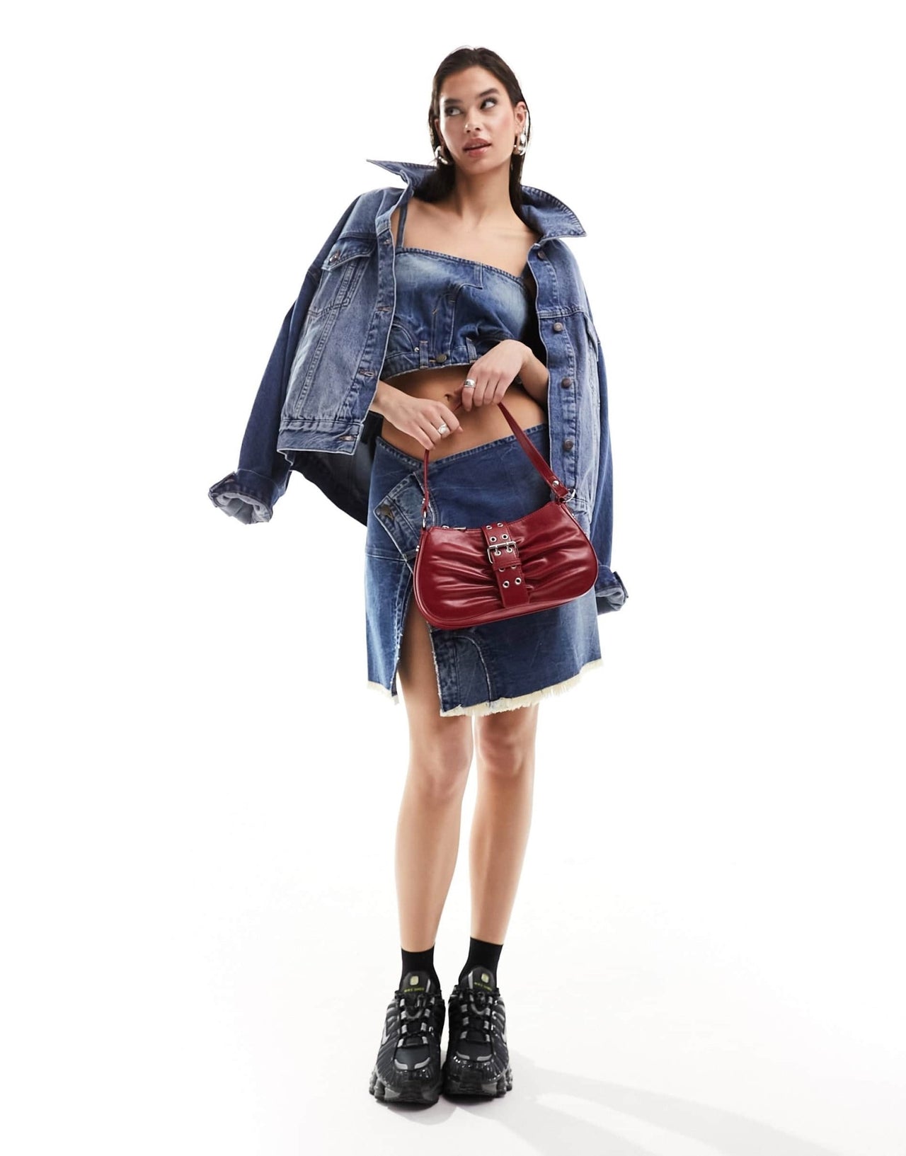 Weekday Valley co - ord deconstructed denim cami top in blue - ASOS Sample Sale EU Store