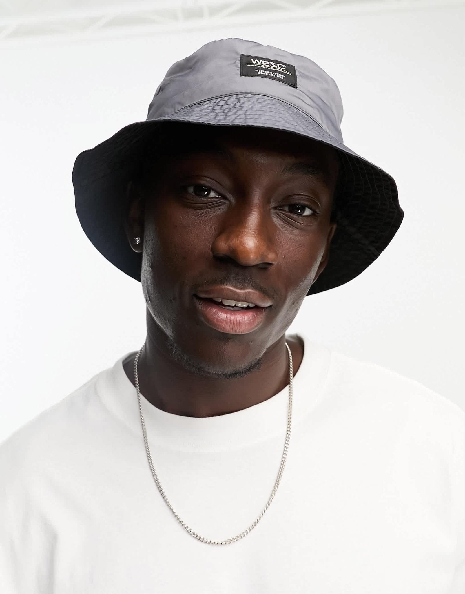 WESC reversible bucket hat in grey - ASOS Sample Sale EU Store