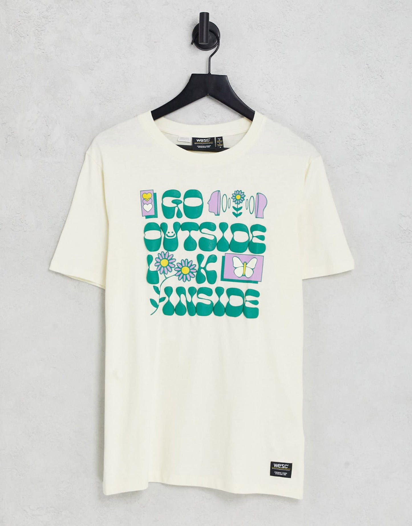 WESC t-shirt with print in stone - ASOS Sample Sale EU Store
