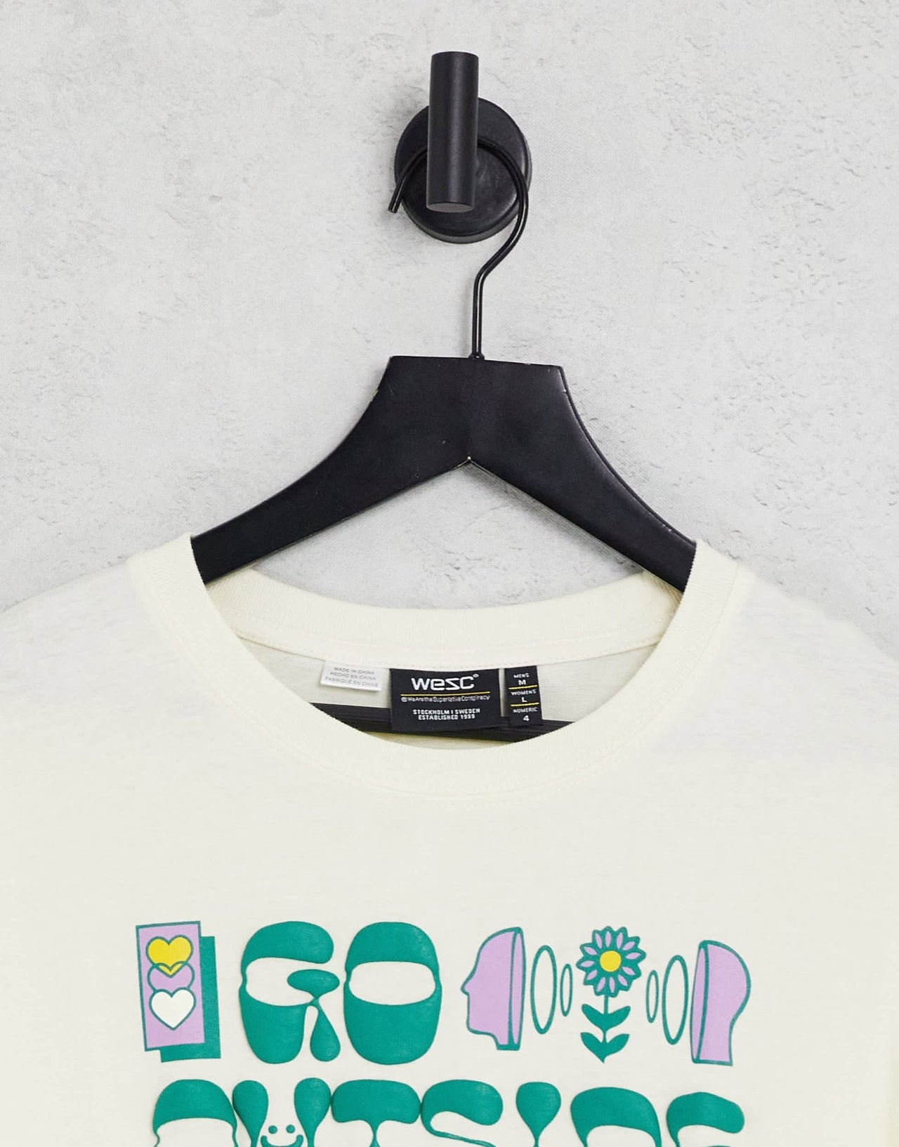 WESC t-shirt with print in stone - ASOS Sample Sale EU Store