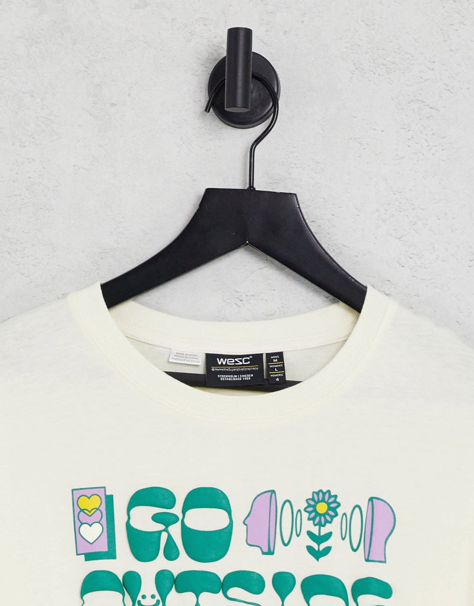 WESC t-shirt with print in stone - ASOS Sample Sale EU Store