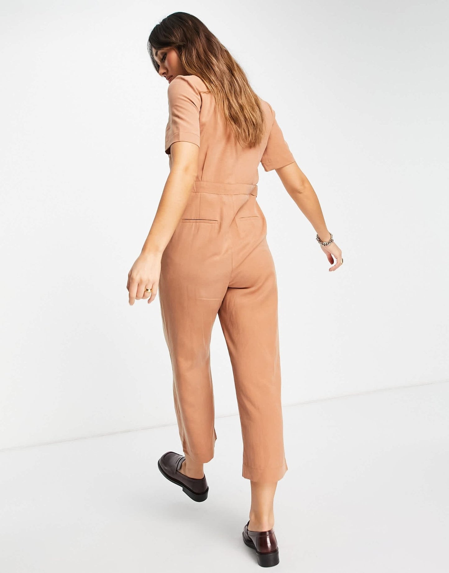 Whistles Amee relaxed jumpsuit in orange - ASOS Sample Sale EU Store