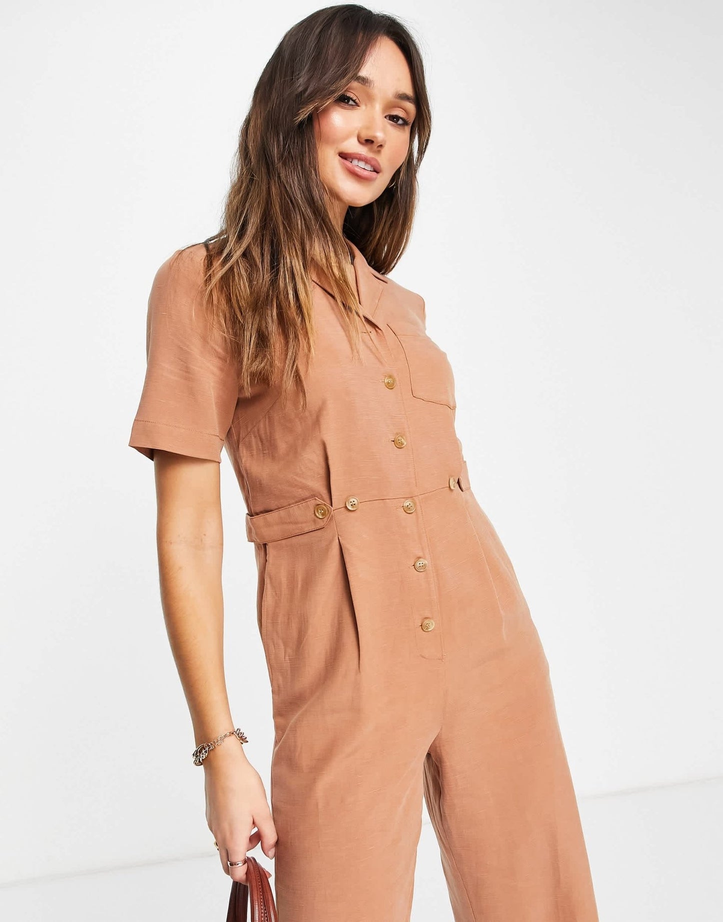 Whistles Amee relaxed jumpsuit in orange - ASOS Sample Sale EU Store