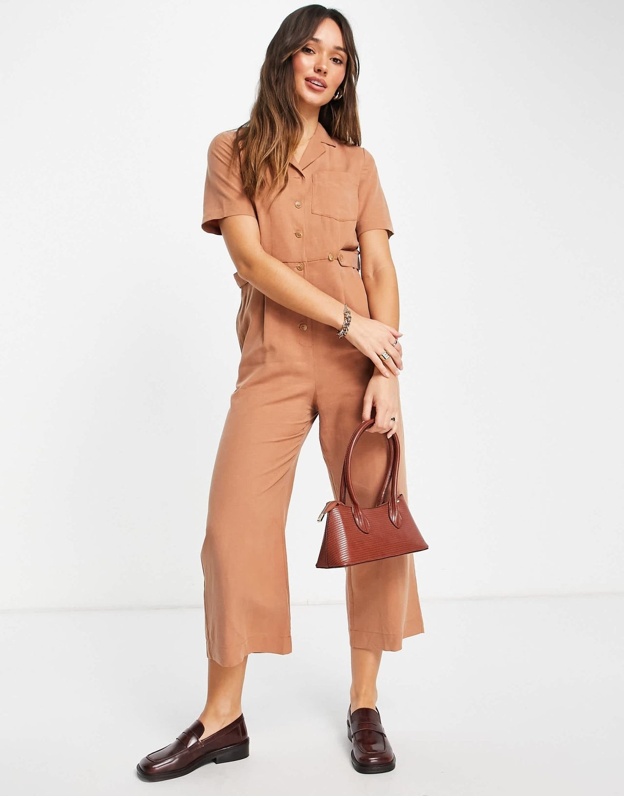 Whistles Amee relaxed jumpsuit in orange - ASOS Sample Sale EU Store