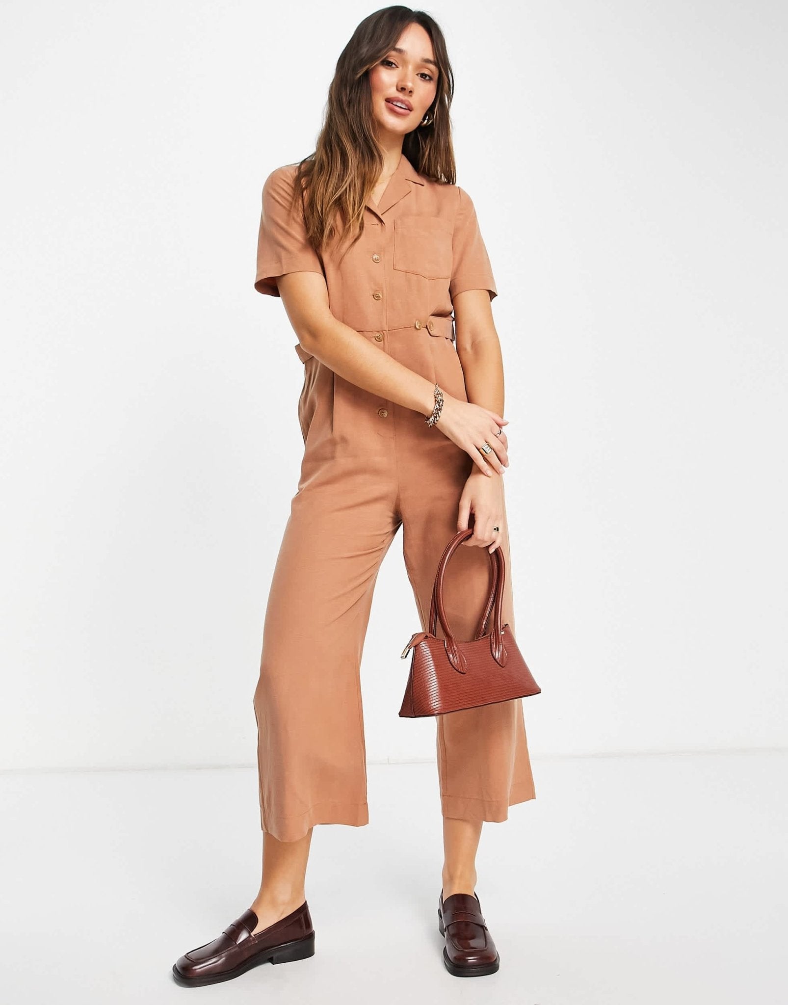 Whistles Amee relaxed jumpsuit in orange - ASOS Sample Sale EU Store