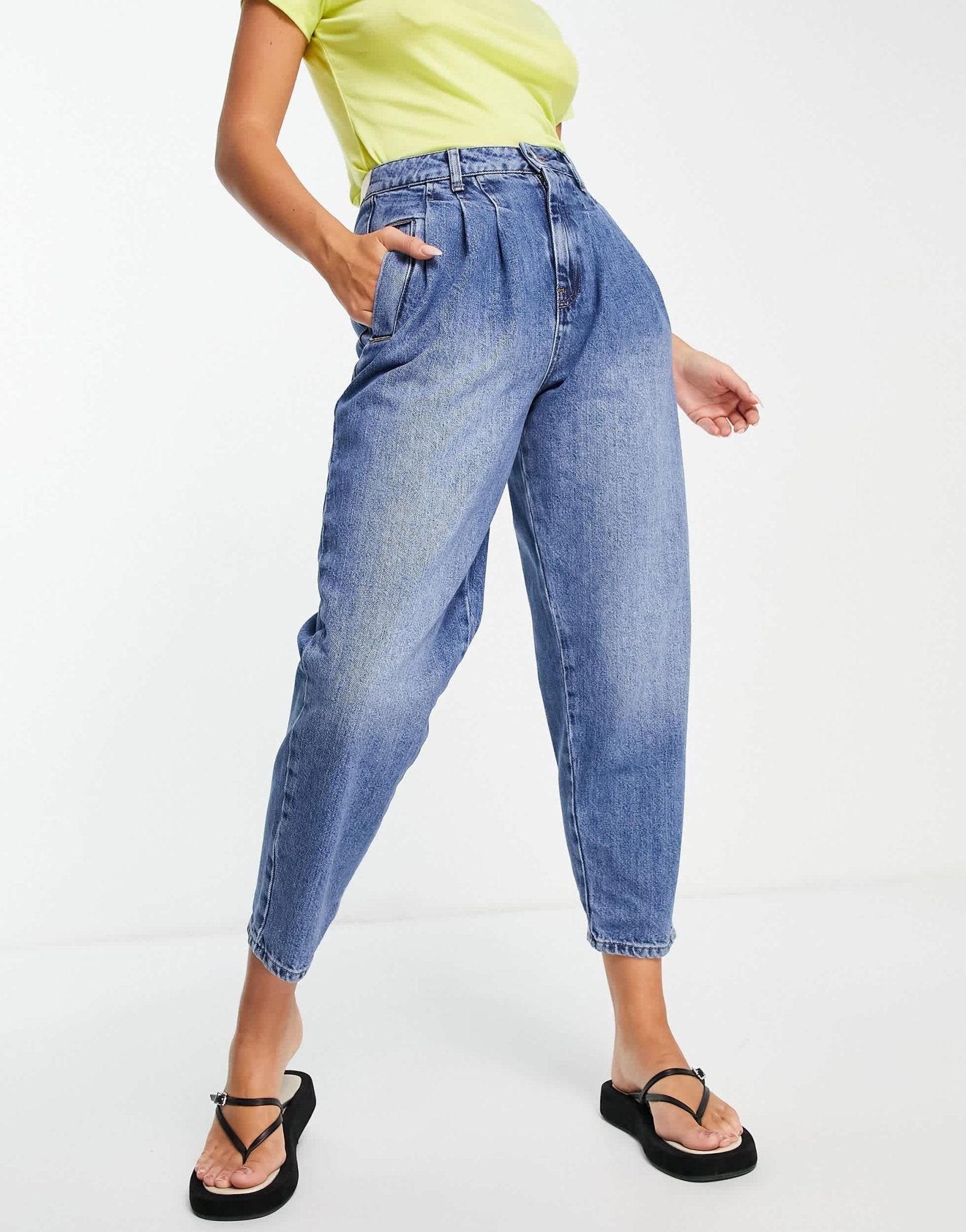 Whistles authentic pleat front jeans in dark blue - ASOS Sample Sale EU Store