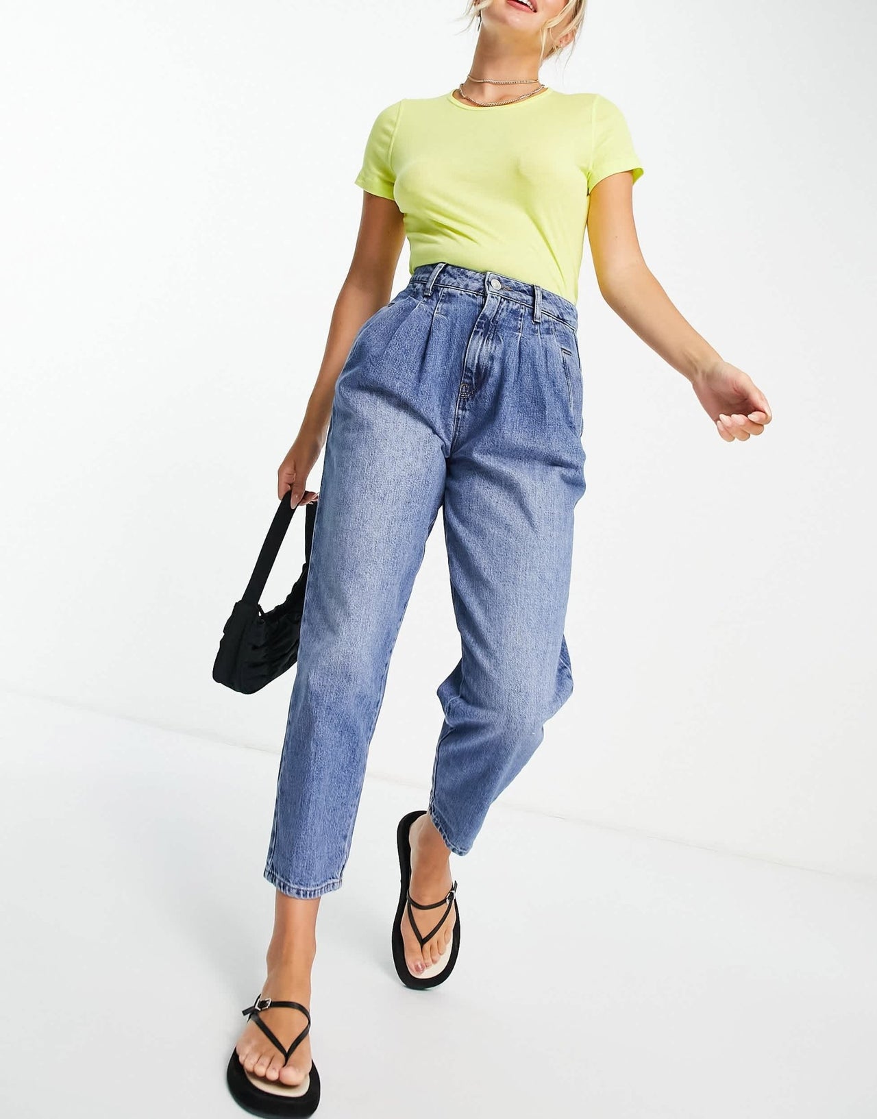 Whistles authentic pleat front jeans in dark blue - ASOS Sample Sale EU Store