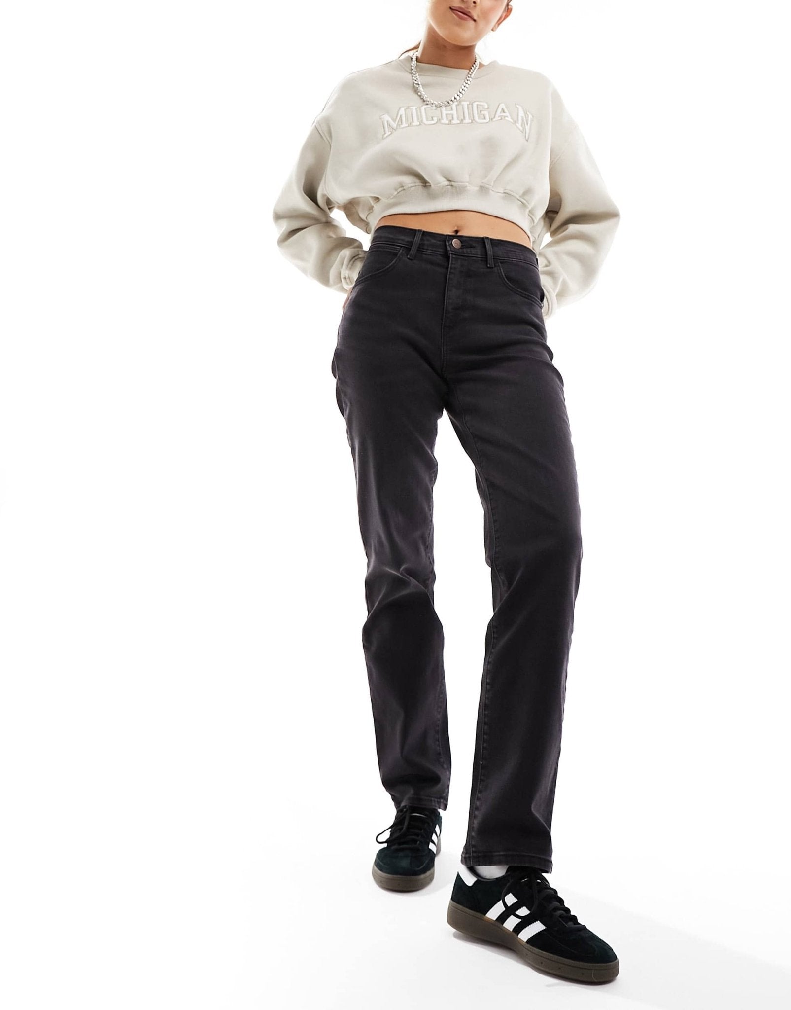 Wrangler straight fit jeans in black - ASOS Sample Sale EU Store